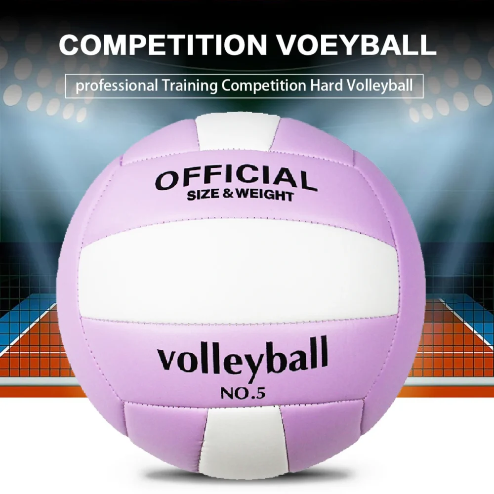 Volleyball Size5 PVC Leather Soft Indoor Outdoor Volleyballs Sports Training Game Play Ball for Beginner, Adult - Image 4