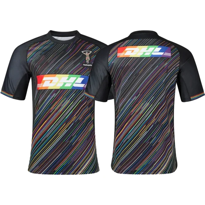 Men's New Style England Rugby Training Jerseys Sports Jerseys Must-have Jerseys For Fans Harlequins 3D Printed Sports Jerseys